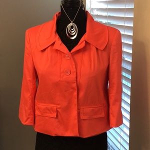 ☘️2/$10☘️Worthington Stretch Coral Medium Short Jacket , gentle cycle etc.